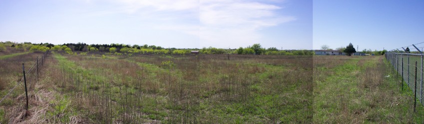 SouthWest panoramic view from the NorthEast corner.