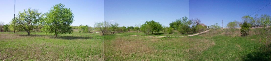 NorthWest panoramic view from the South center.