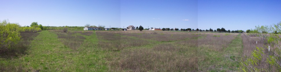 NorthWest panoramic view from the SouthEast corner.